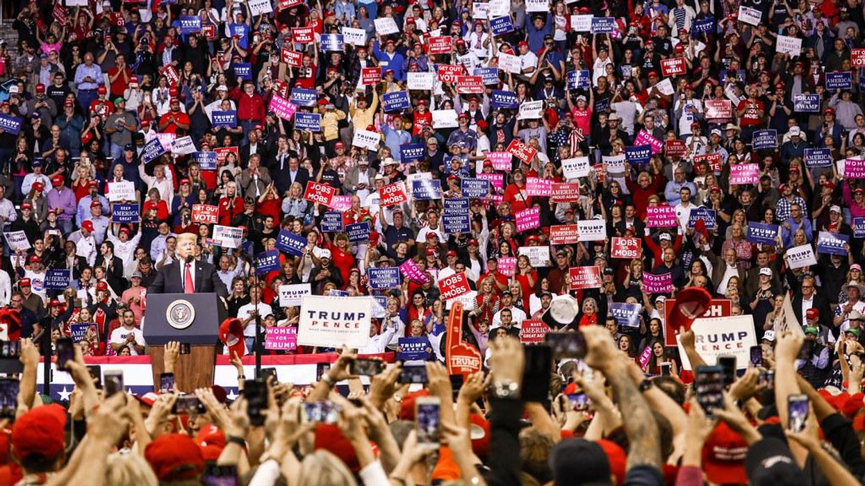 A MAGA rally in Huston, TX