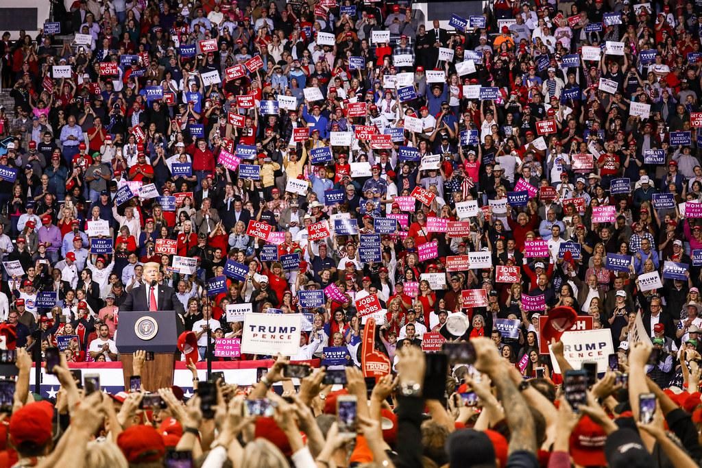 A MAGA rally in Huston, TX
