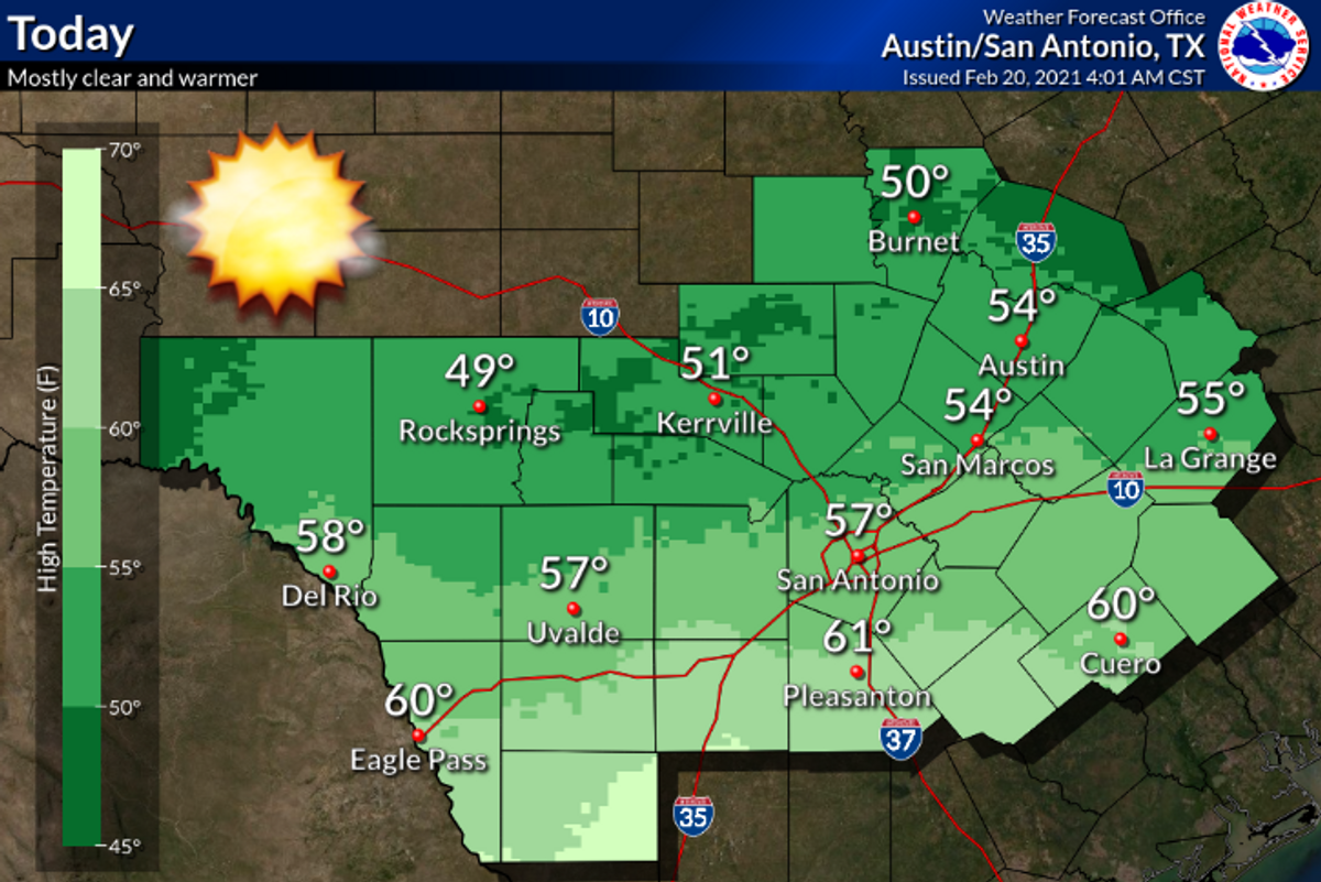 Warmer weather brings better road conditions to Austin