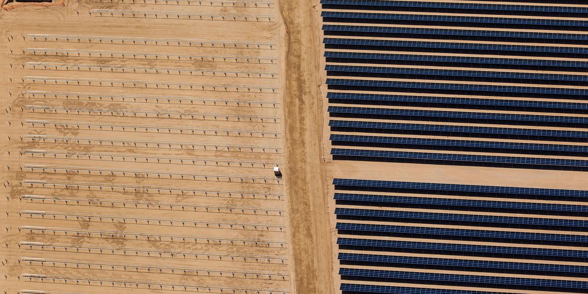 The study warns that solar farms could have an impact on climate and global warming