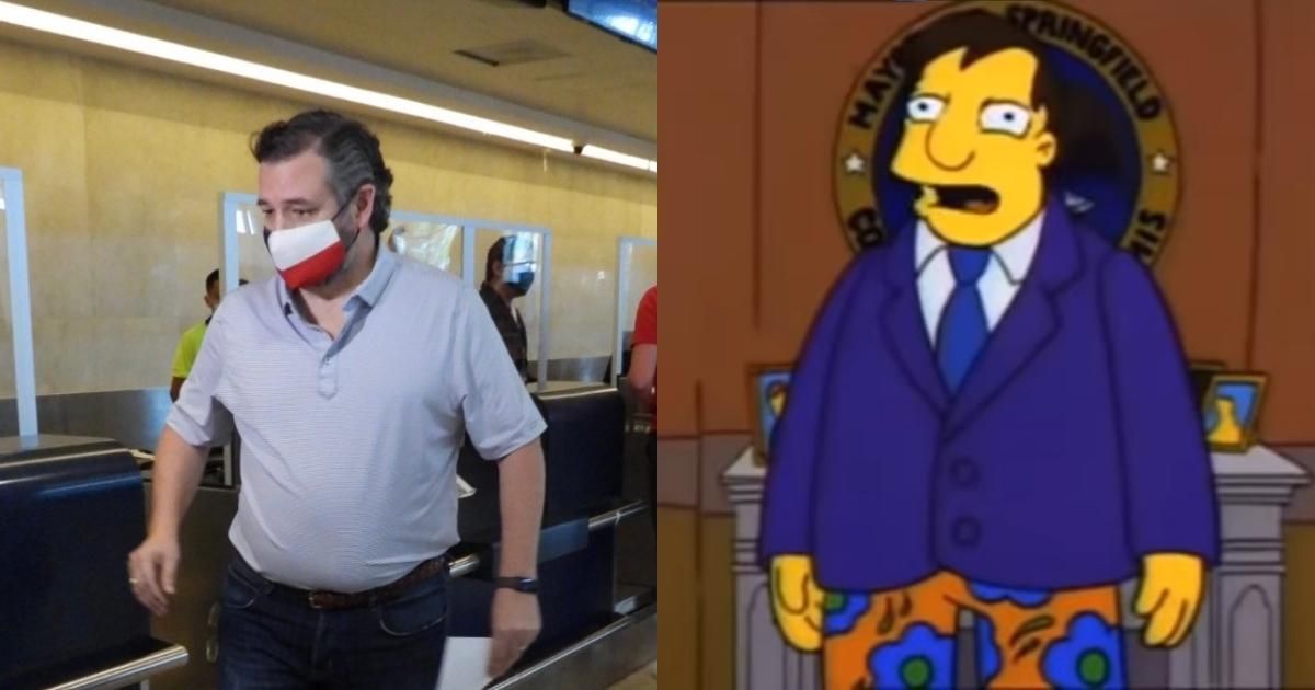 Fans Think 'The Simpsons' Basically Predicted Ted Cruz's Cancun Trip Nearly 30 Years Ago