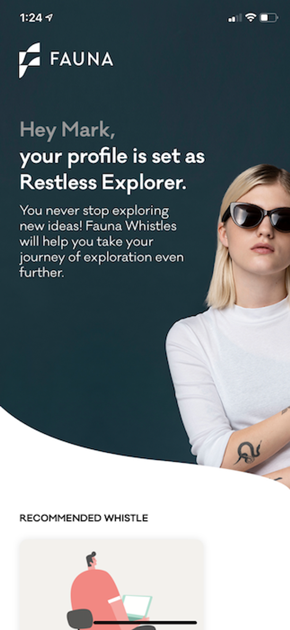 GearBrain's Whistle Profile is Restless Explorer.