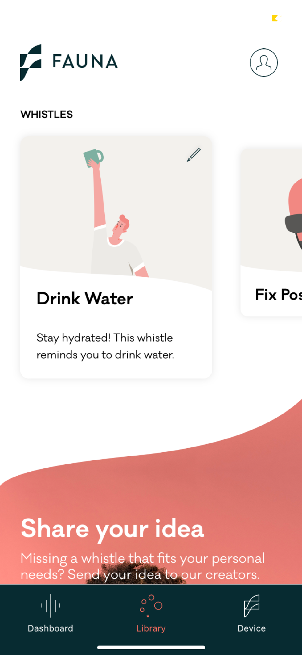 Fauna Drink Water Whistle in app