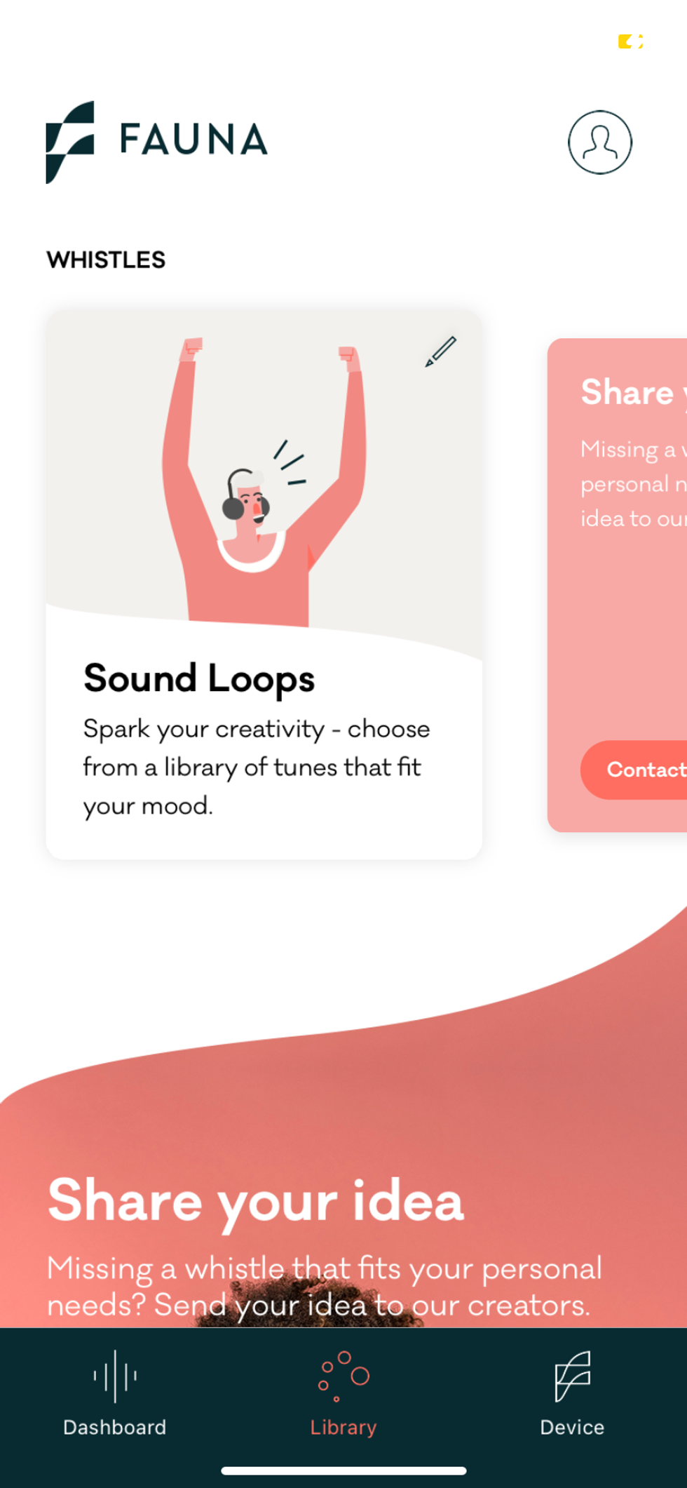 Use Fauna Sound Loops whistle to find the tunes that are right for your mood