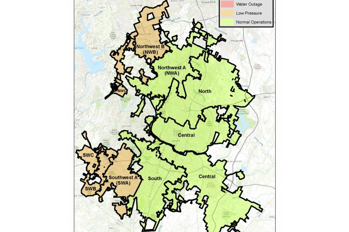 Boil water notice lifted for Central, South, North and Northwest A zones
