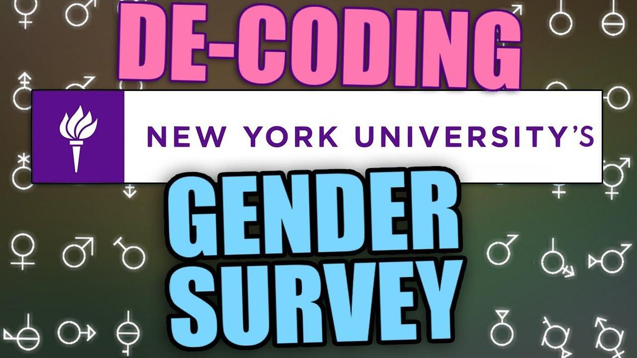 NYU survey for students reveals there are...THIRTY genders?!