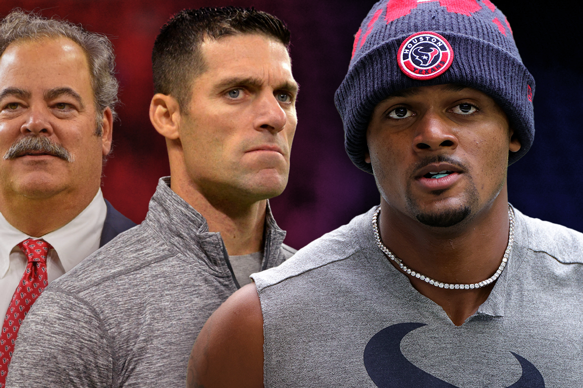 Texans Cal McNair, Nick Caserio, Deshaun Watson