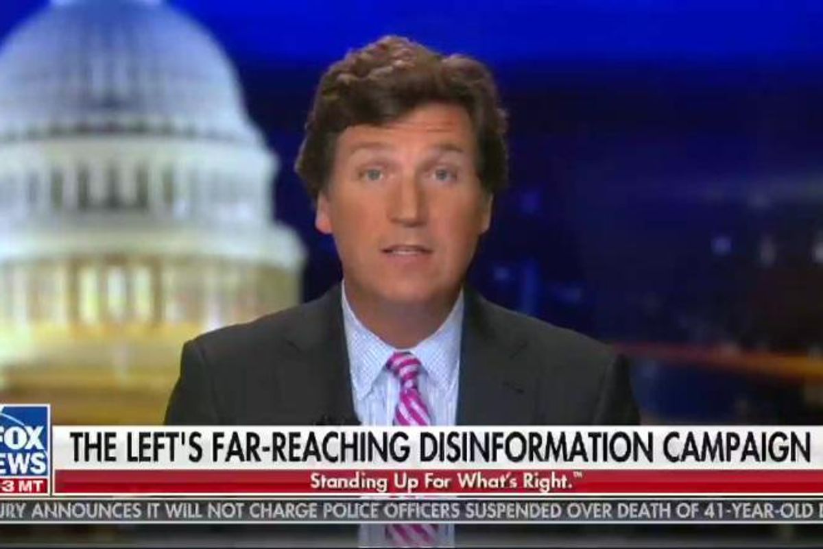 Tucker Carlson Can't Find QAnon's Website, Guess QAnon Doesn't Exist