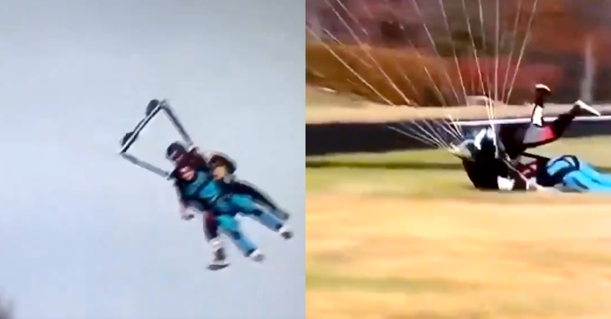 'Bachelor' Contestant Gets Roasted After Faceplanting Into The Ground During Skydiving Date