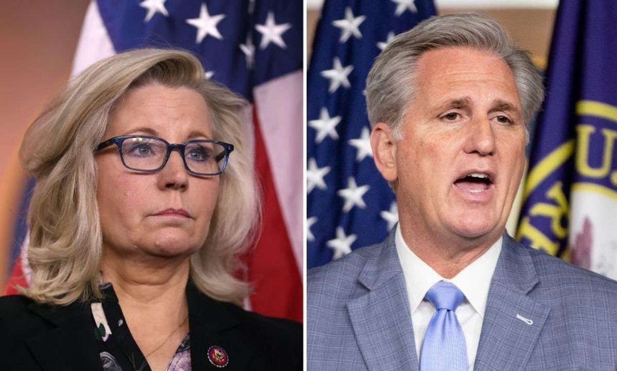Liz Cheney Contradicts GOP House Leader Right to His Face With Blunt Takedown of Trump