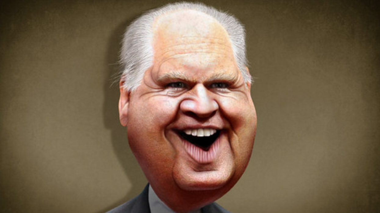 Caricature of Rush Limbaugh