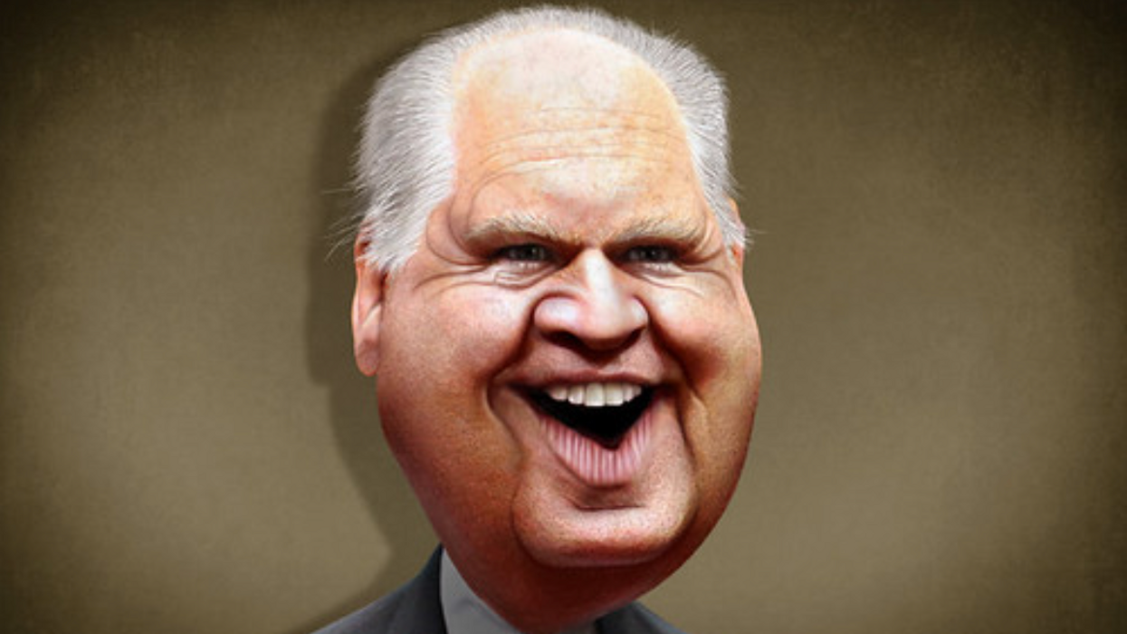 Caricature of Rush Limbaugh 