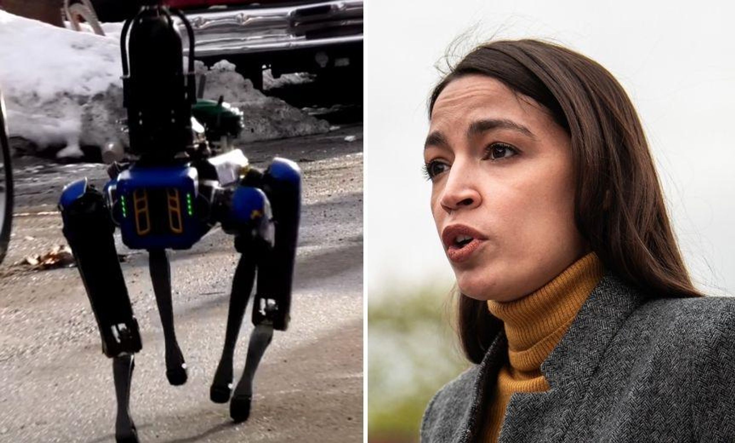 AOC Calls Out NYPD's Use of 'Robotic Dog' Drones to Police Her District and People Are Applauding