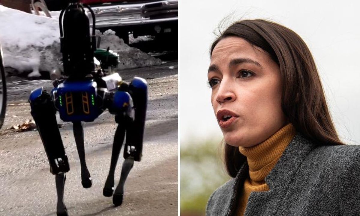AOC Calls Out NYPD's Use of 'Robotic Dog' Drones to Police Her District and People Are Applauding