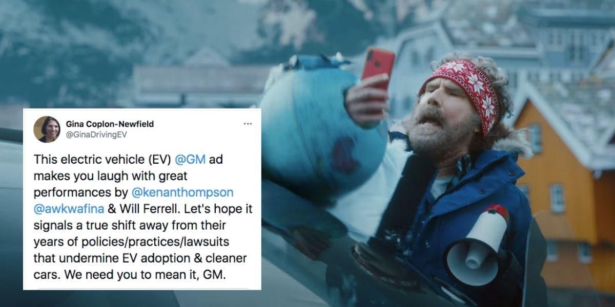 GM highlights its big pivot for all-electric vehicles in a hilarious Super Bowl ad