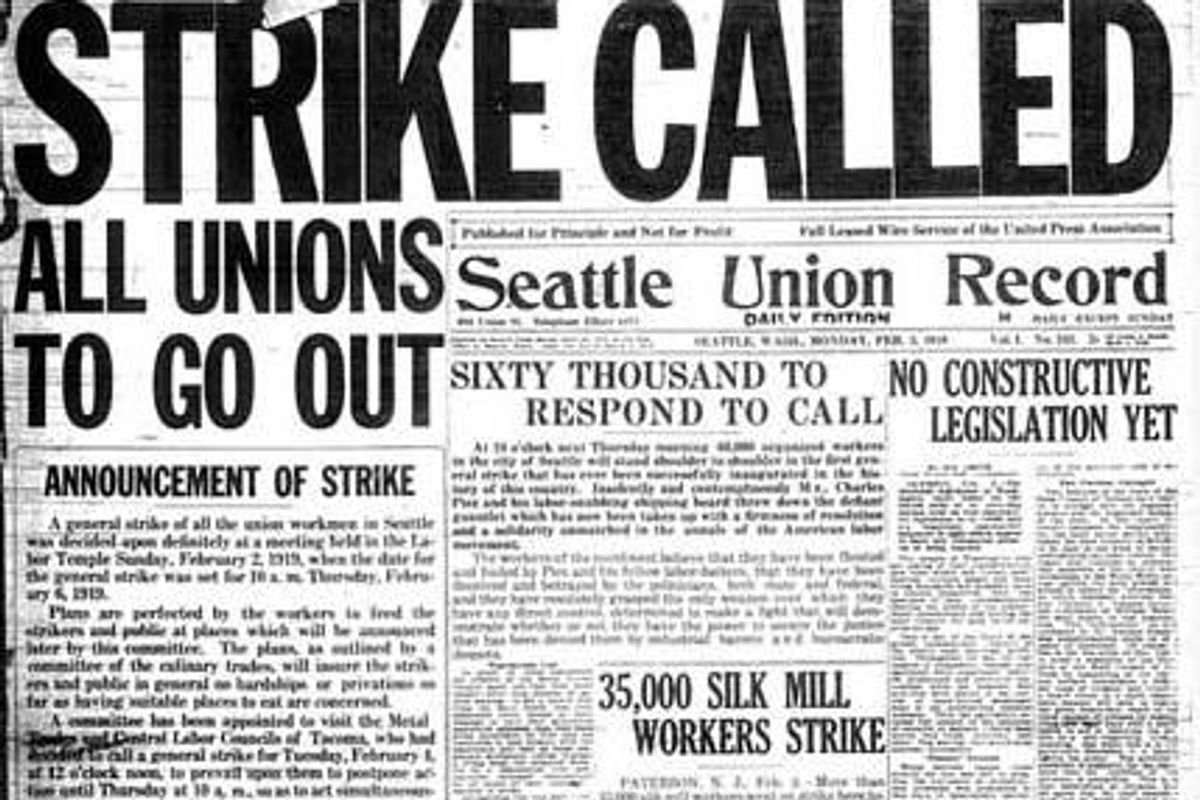This Day In Labor History: Feb. 6, 1919, The Seattle General Strike!