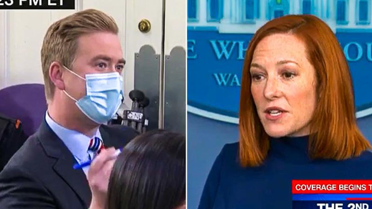 Present your data': Jen Psaki smacks down Peter Doocy's gotcha question on  Keystone Pipeline jobs | Lipstick Alley