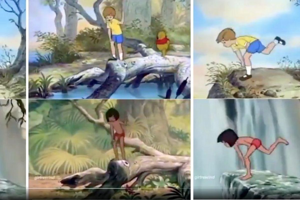 Someone realized these scenes from different Disney movies are identical and you can't unsee it