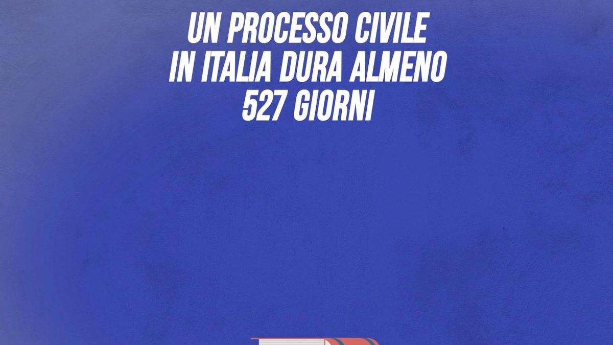 La giustizia in Italia è la seconda più lenta in Europa