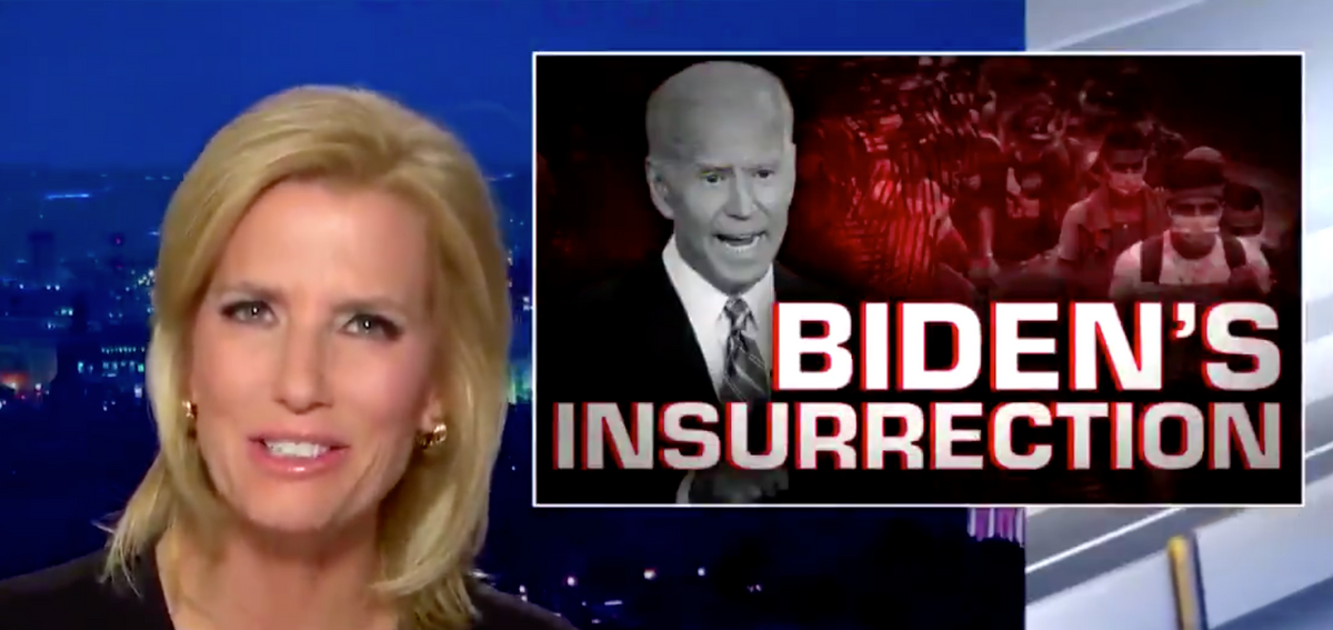 Laura Ingraham Dragged After Unhinged Rant Railing Against 'Biden's Insurrection'