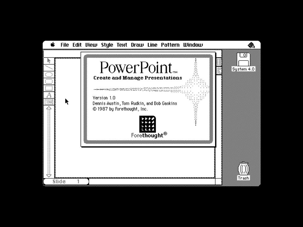 history of microsoft powerpoint presentation