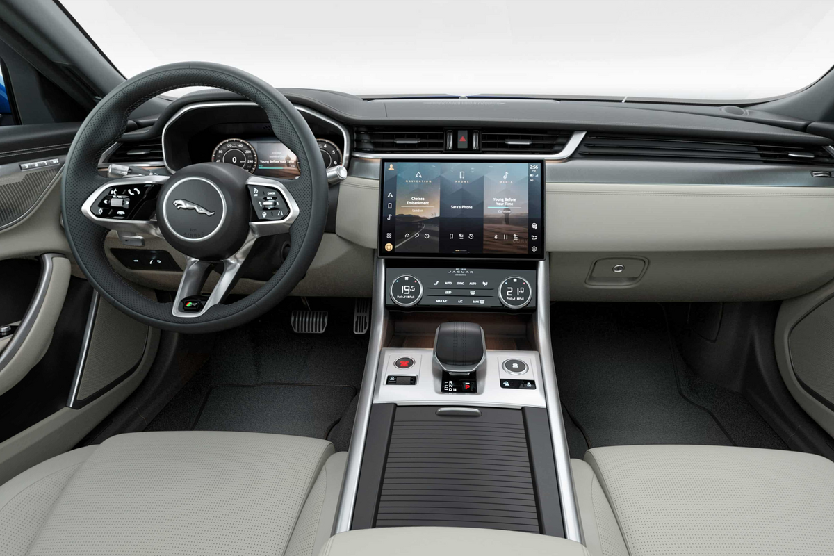 ​Interior of the 2021 Jaguar XF