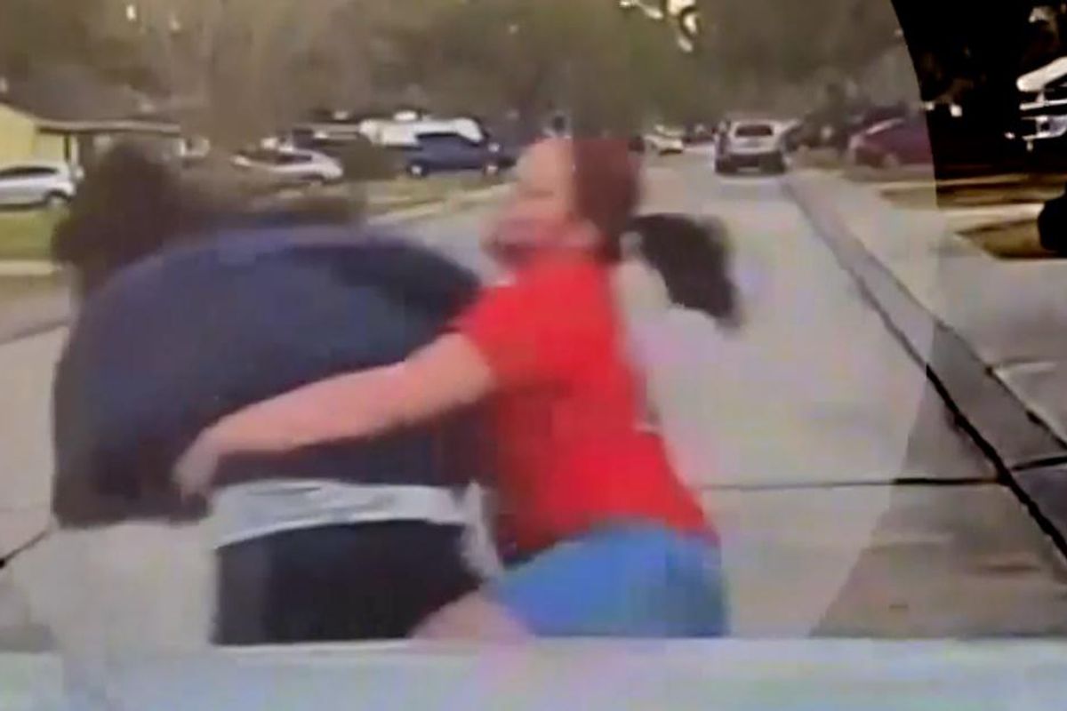 Supermom tackles peeping Tom she caught spying on her daughter