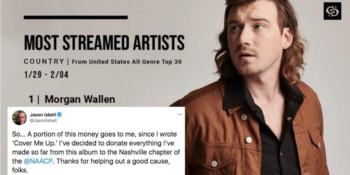 Jason Isbell is donating the money he's made off of Wallen's