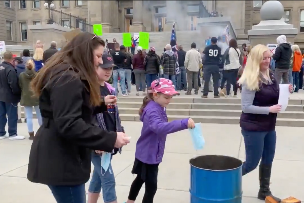 That Idaho Mask Burning Was Creepy AF