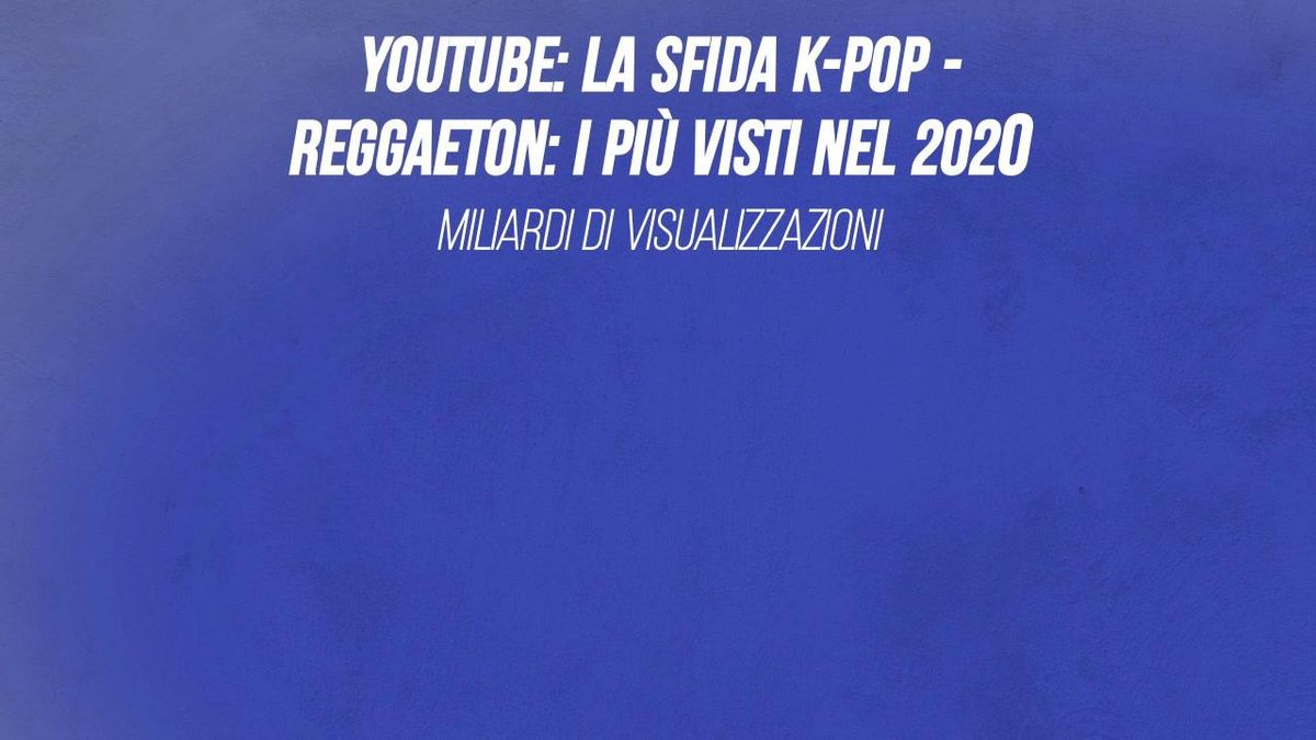 YouTube: la sfida K-pop-reggaeton: i più visti nel 2020