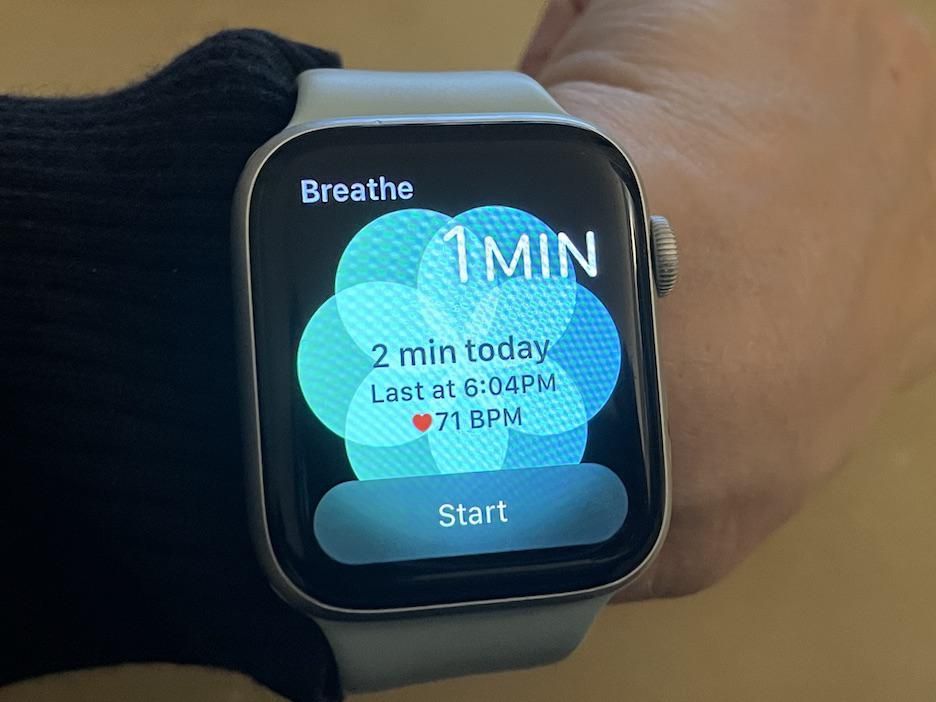 how to change the breathe time on apple watch