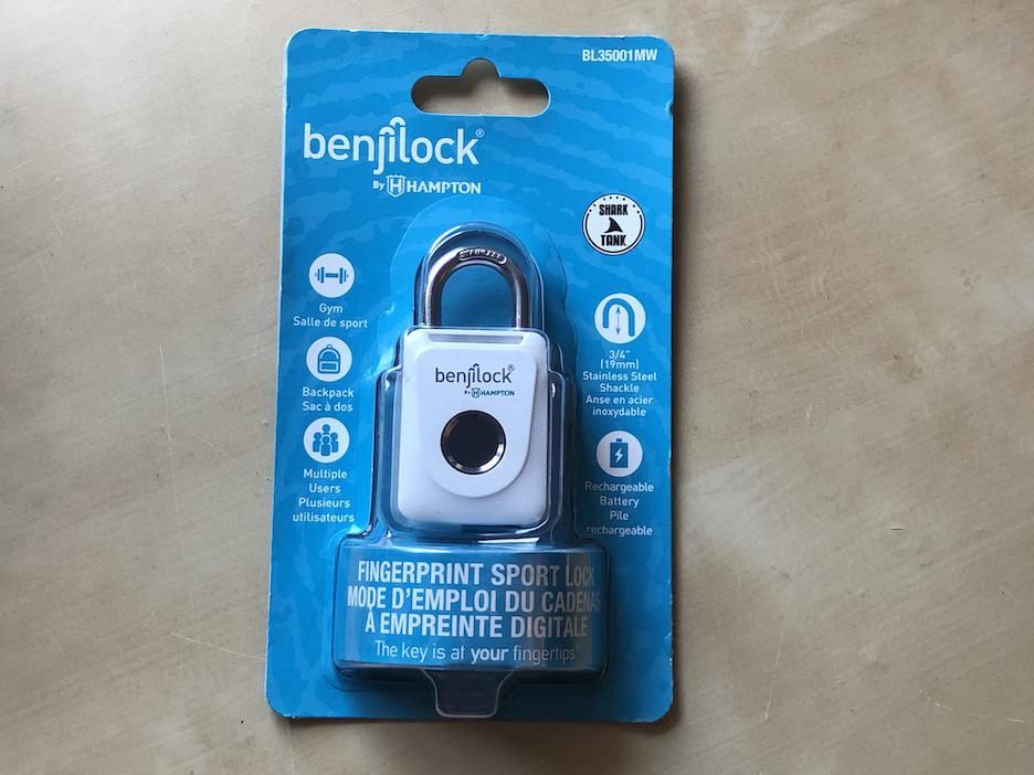 Benjilock fingerprint store travel lock