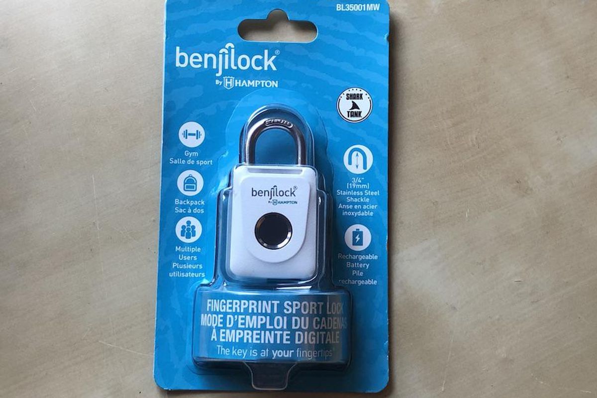 BenjiLock by Hampton® Fingerprint Padlock, 43mm Body with 15/16