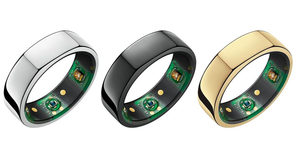A photo of Oura smart rings.