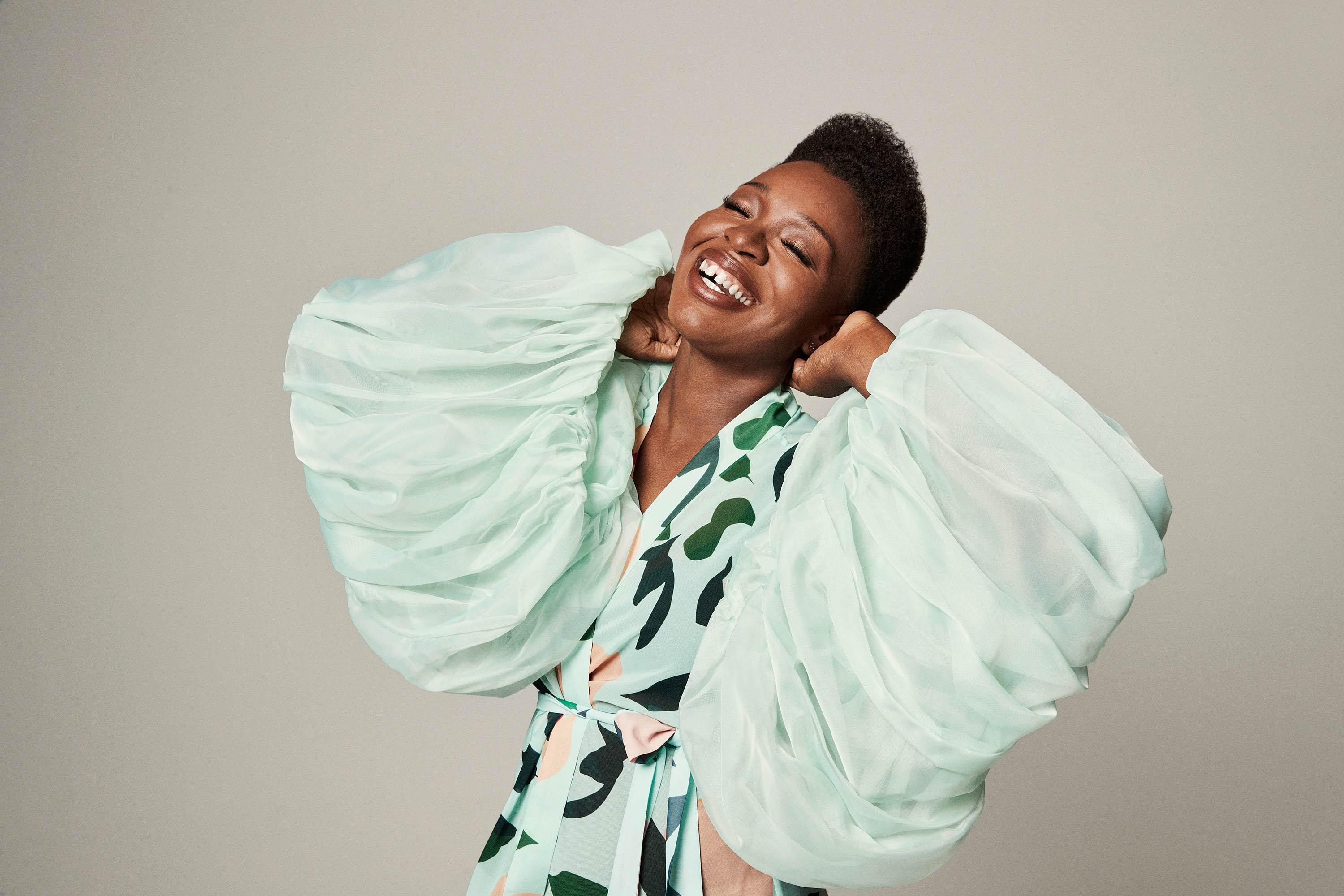 \u200bFolake Olowofoyeku flashes her famous grin