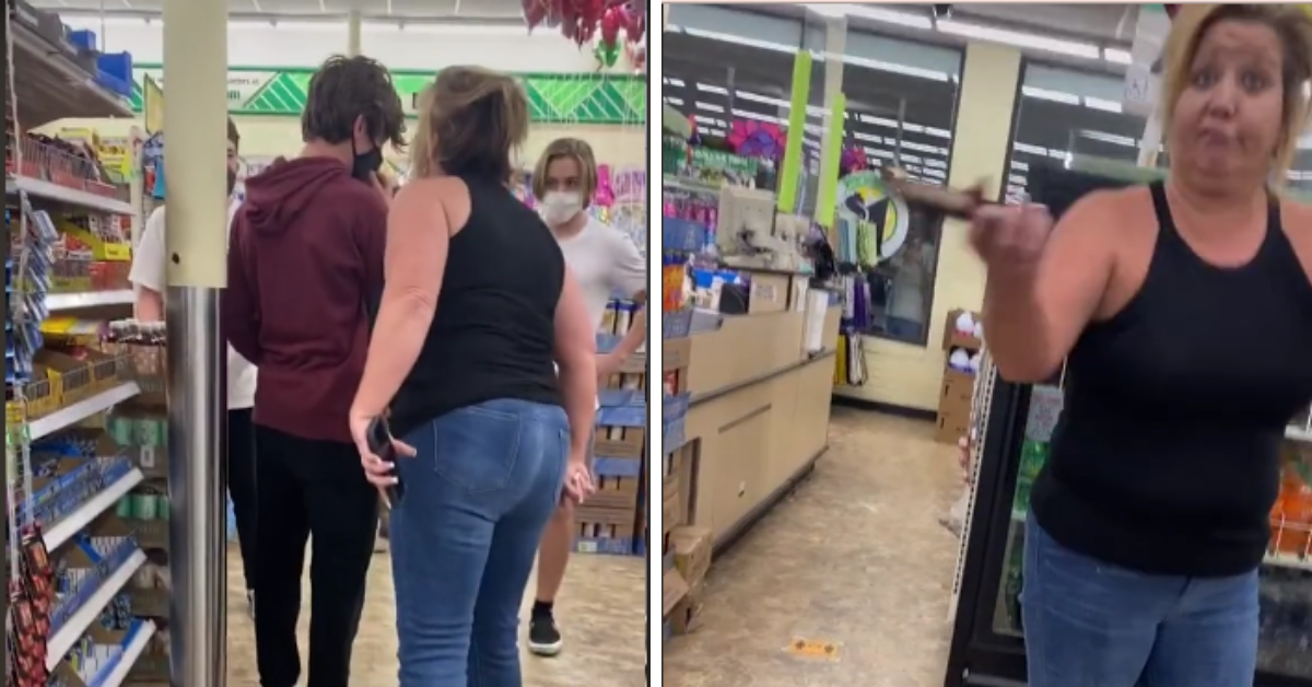 'Dollar Tree Karen' Caught On Video Making Vile Anti-Gay Comments To Group Of Teen Boys