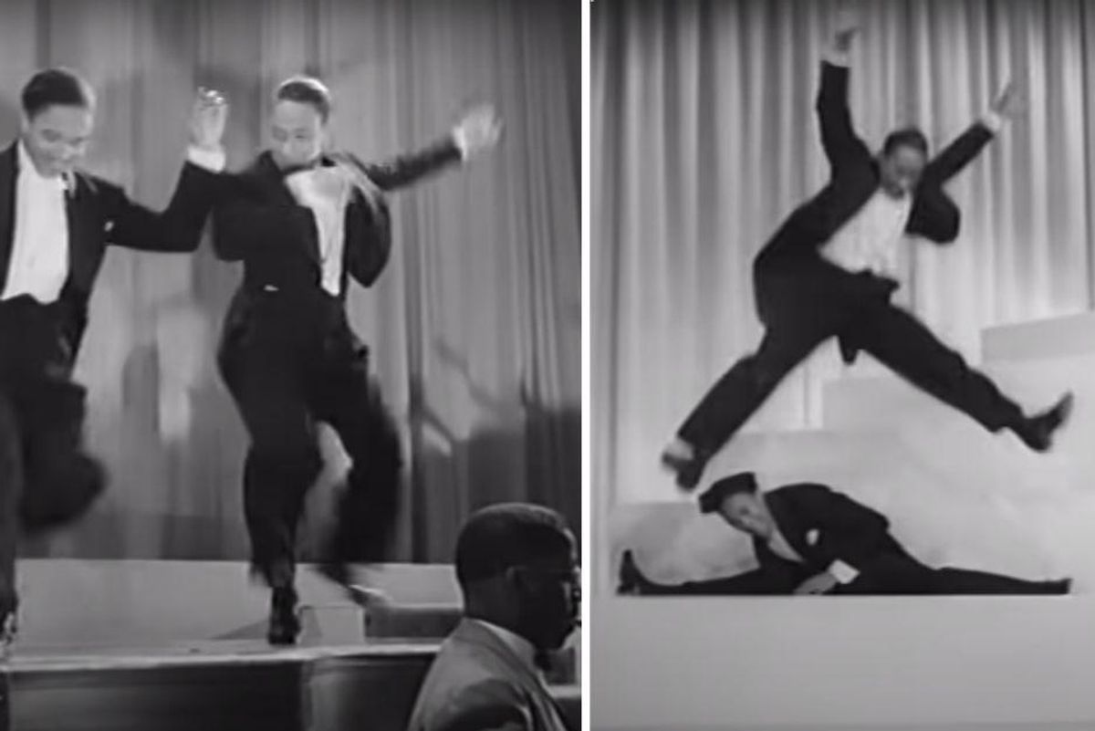 This Nicholas Brothers' legendary tap routine was unrehearsed and filmed in a single take