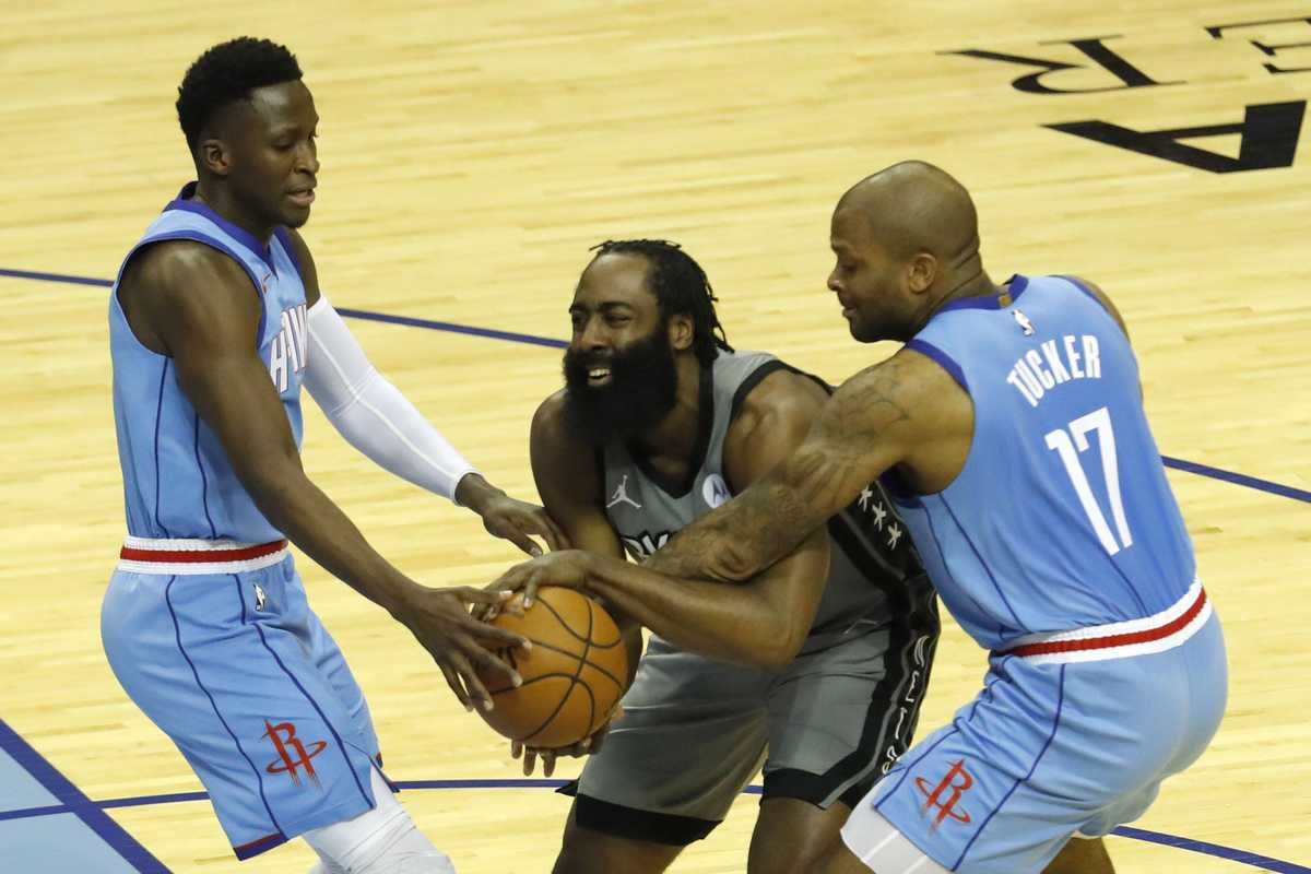 Rockets Victor Oladipo, PJ Tucker, Nets James Harden