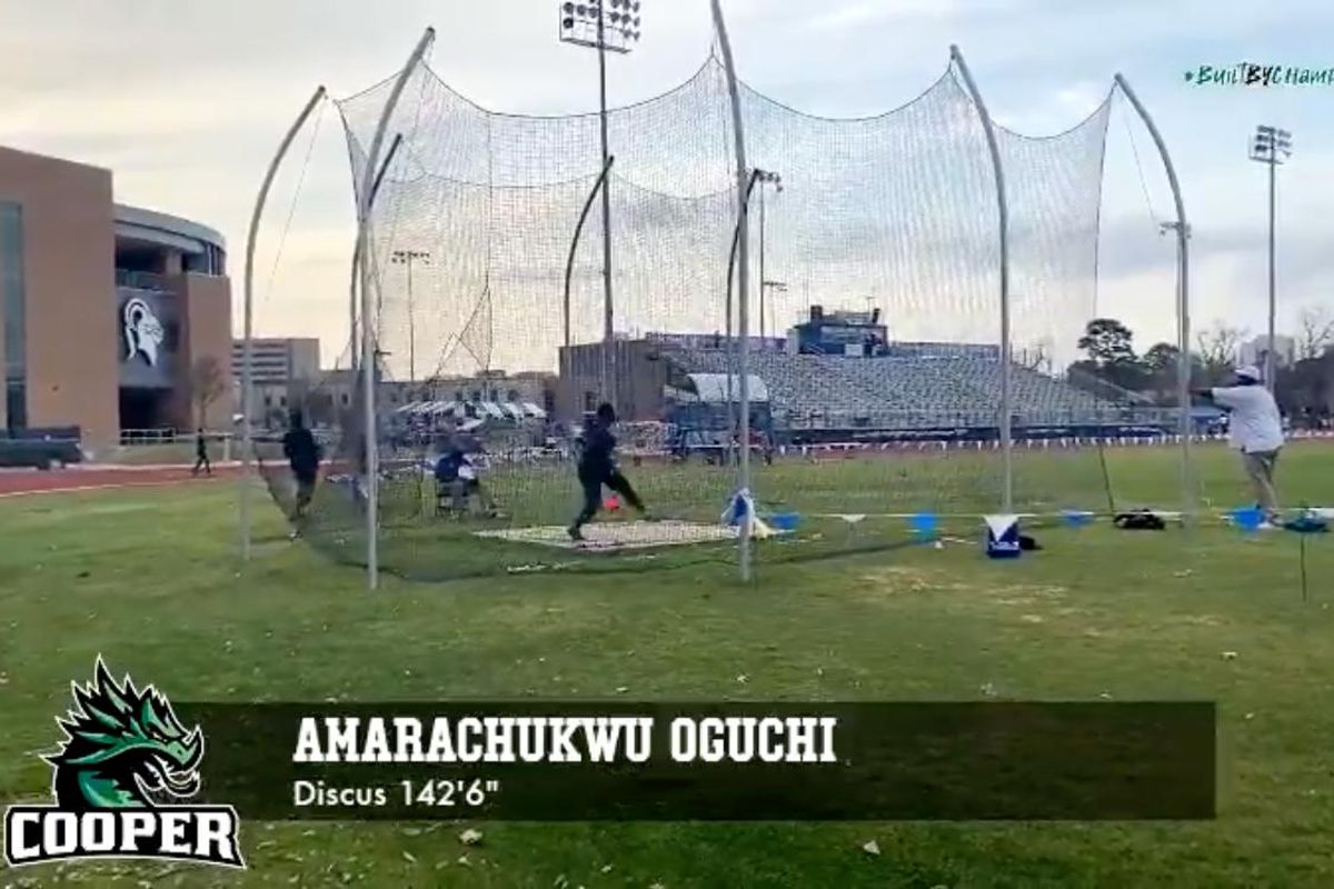 John Cooper's Oguchi opens senior season with a monster throw