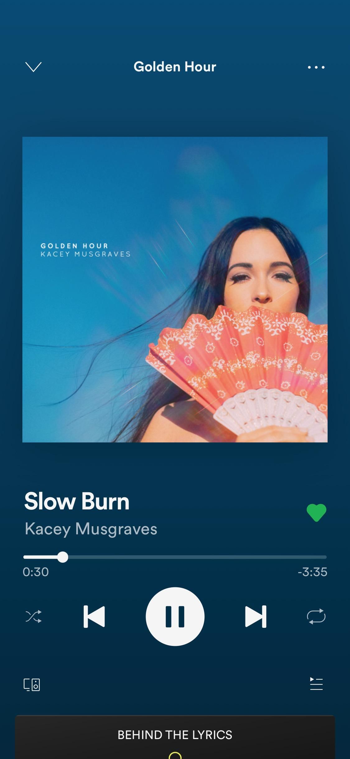 slow burn kacey musgraves lyrics