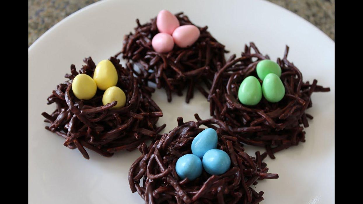 These chocolate bird nests are the perfect Easter treat