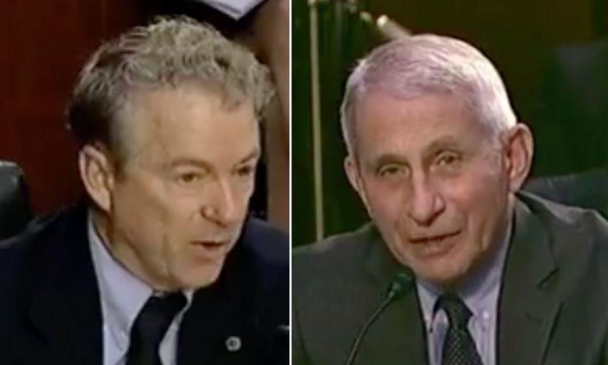Dr. Fauci Schools Rand Paul After He Tried to Claim That Wearing a Mask Is 'Just Theater'
