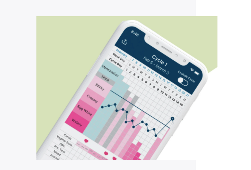 Kindara is an app that works with the basal body temperature (BBT) thermometer of your choosing