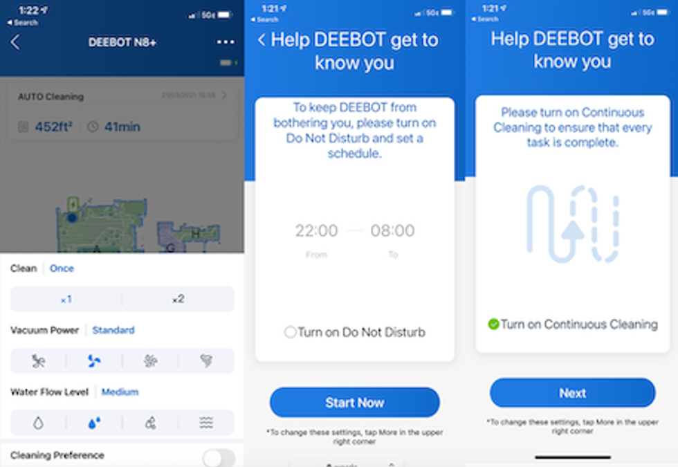 a screenshot of ecovacs app