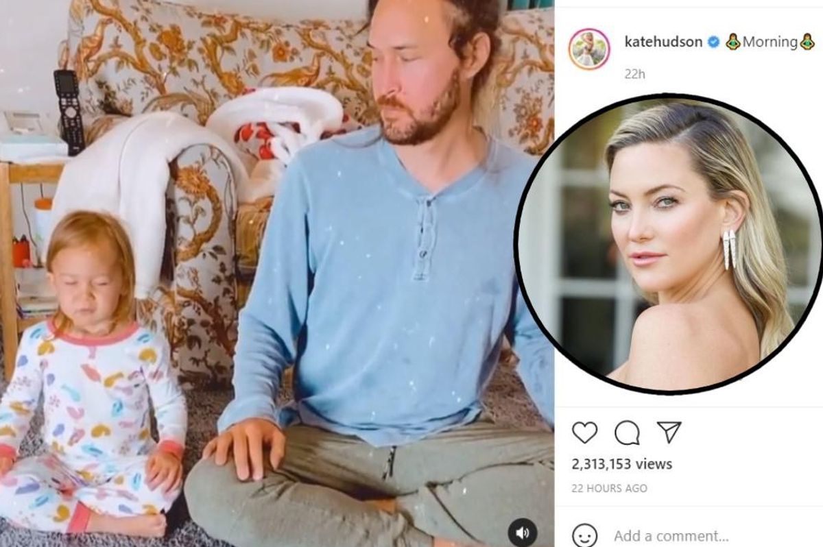 Rani Hudson Fujikawa and Danny Fujikawa meditating