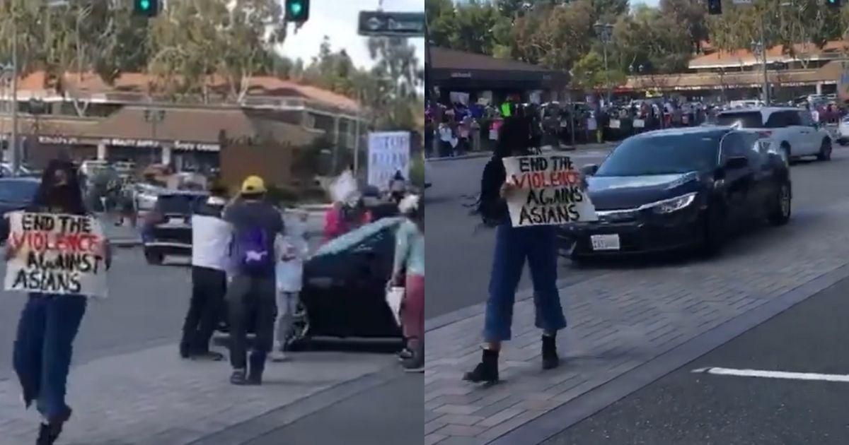 Police Investigating Man Who Drove Through 'Stop Asian Hate' Rally As Possible Hate Crime