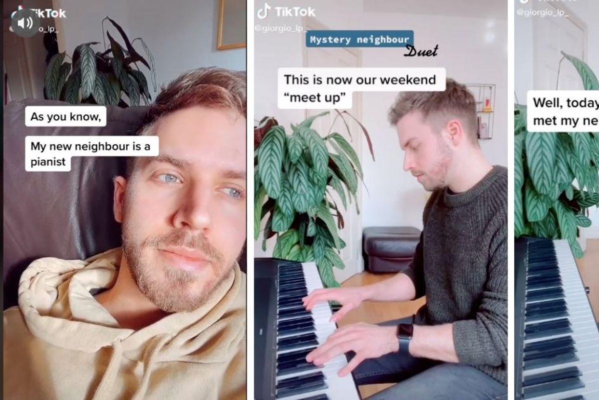 Man's through-the-wall piano duet with a mystery neighbor became a beautiful love story