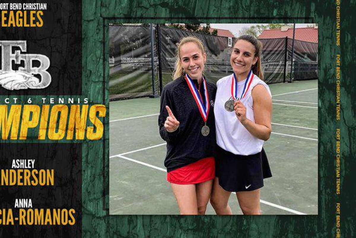 FBCA duo captures District Girls Doubles Championship, advances to State