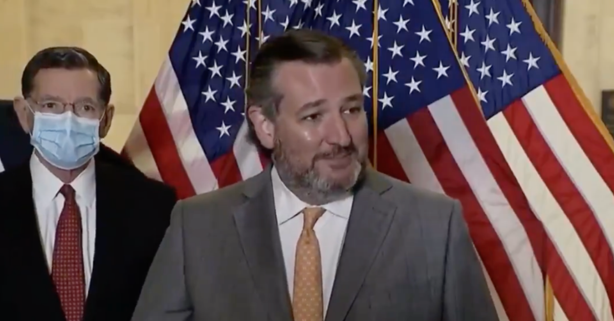 Ted Cruz Falsely Touts CDC Guidelines While Snapping At Reporter Who Asked Him To Wear Mask