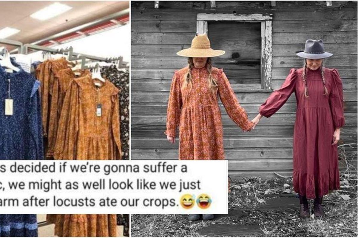 People are hilariously roasting Target's line of prairie dresses